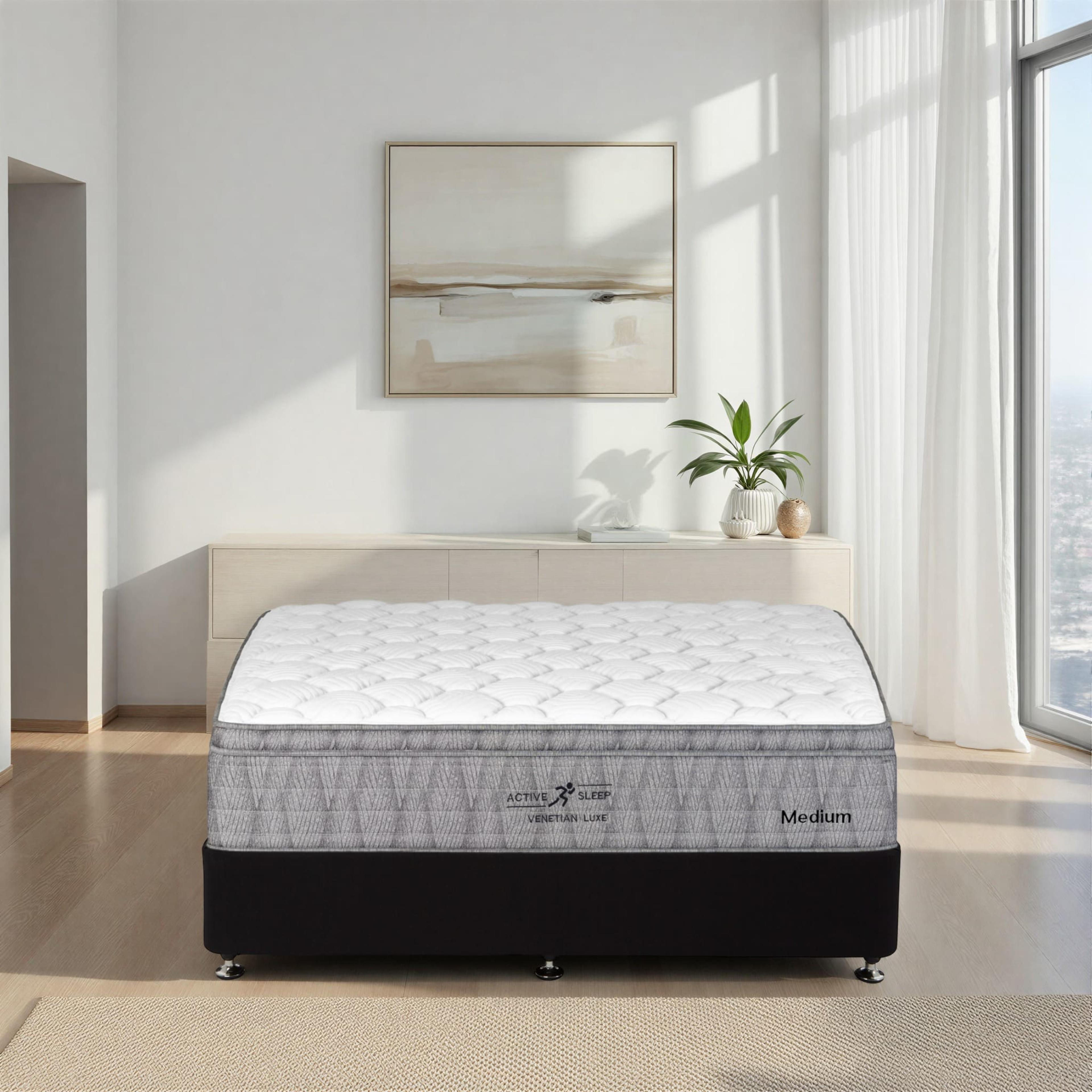 Lifestyle image of the  Active Sleep Venetian Luxe Mattress, Medium from Forty Winks
