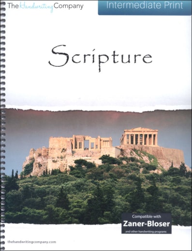 Scripture Character Writing Worksheets Zaner-Bloser Intermediate Print