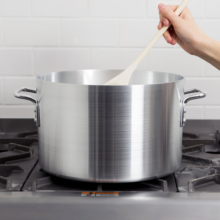 14-quart Arkadia™ aluminum sauce pot in natural finish