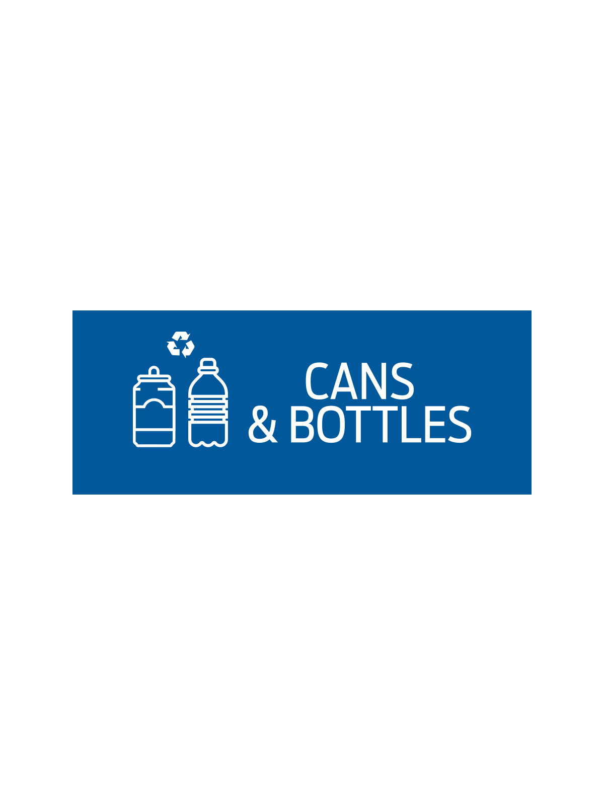 Busch Systems Rise Series double cans and bottles sign insert