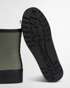 Portree Wedge Wellingtons Dusky Green/Black