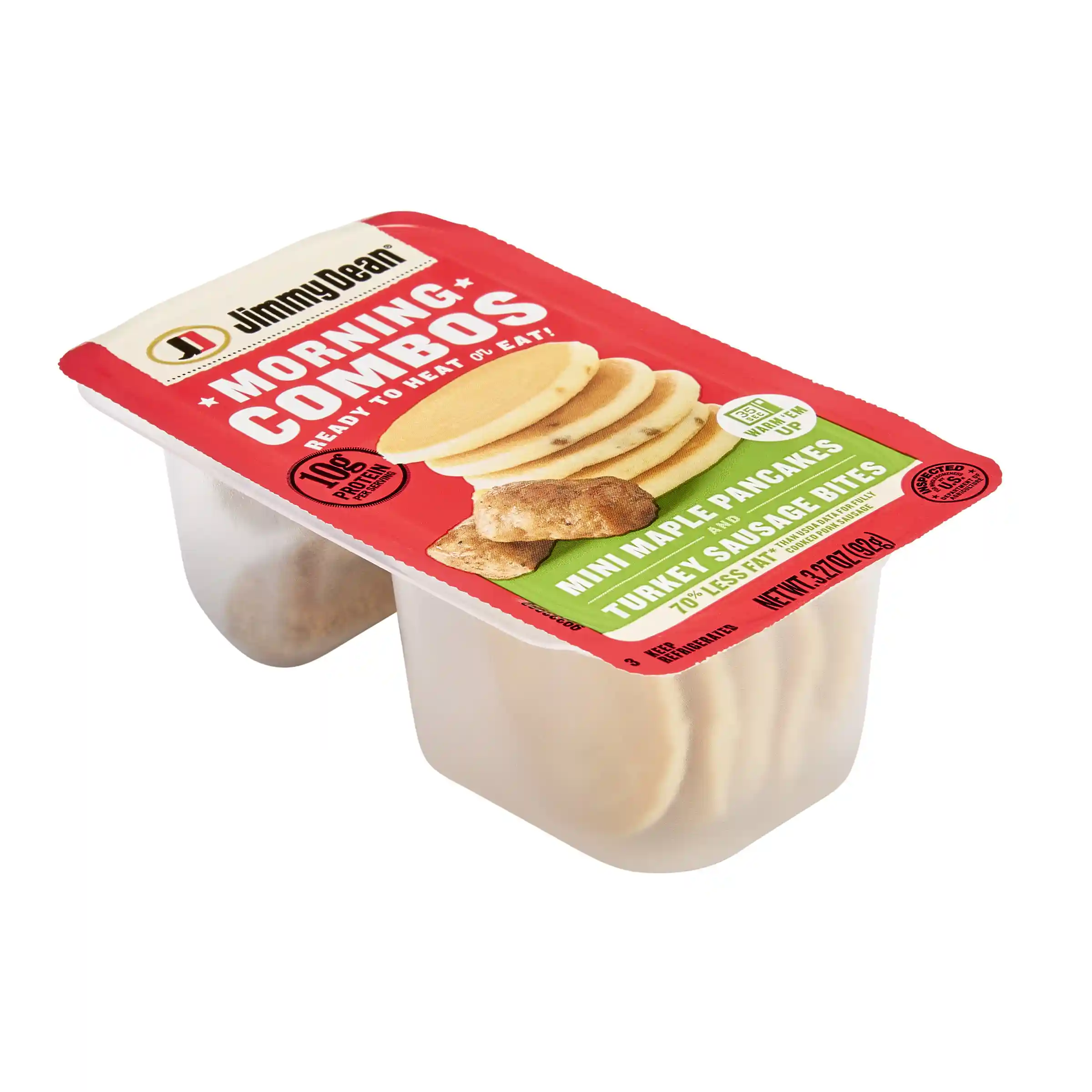 Jimmy Dean Morning Combos Mini Maple Pancakes and Turkey Sausage Bites, 3.27 oz_image_2