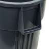 Impact, Gator® Plus, 55gal, Plastic, Gray, Round, Receptacle