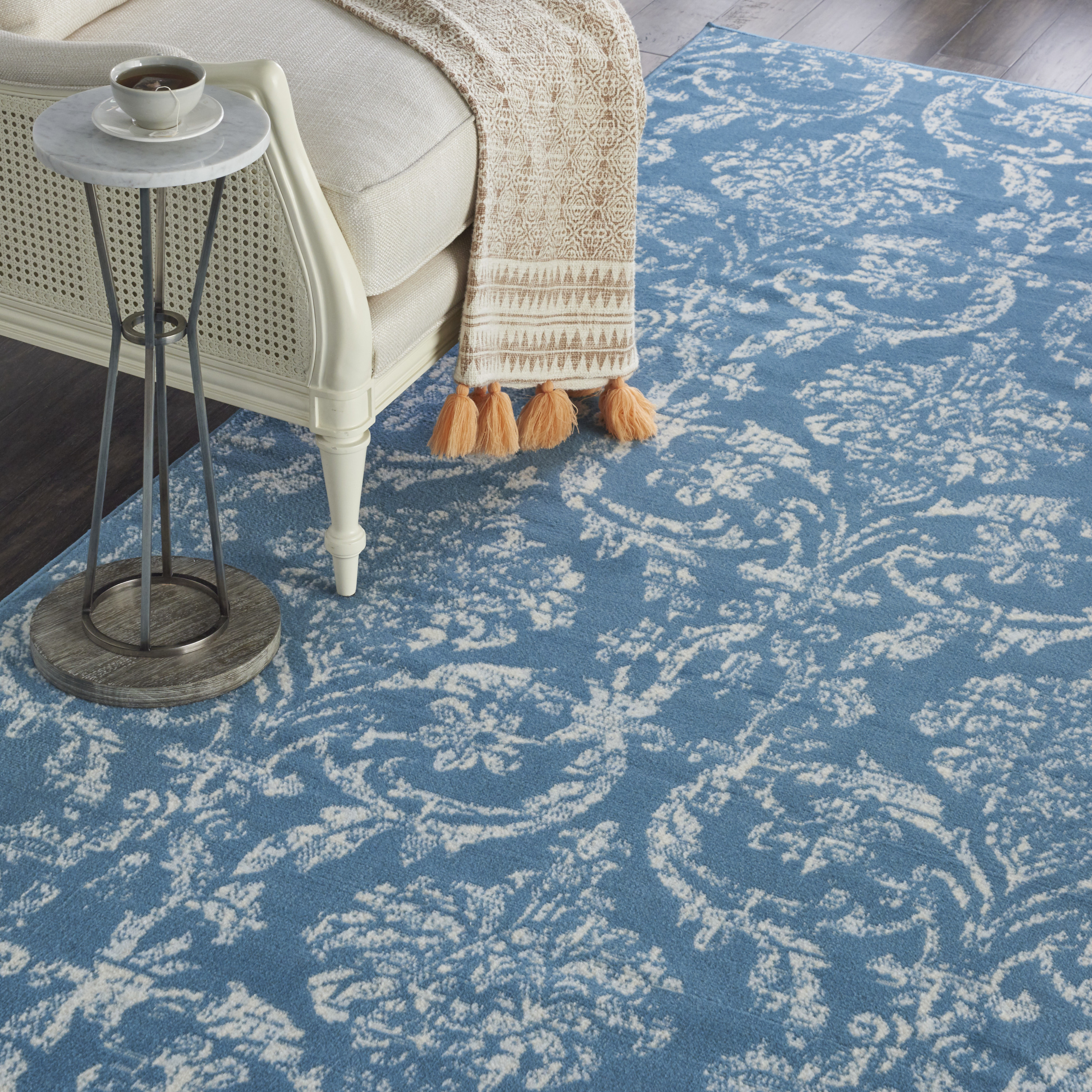 Nourison Jubilant 7'10" x 9'10" Blue Vintage Indoor Rug