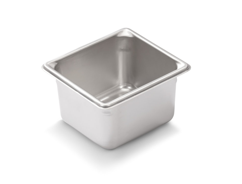 Sixth-size 4-inch-deep Super Pan V® stainless steel steam table pan