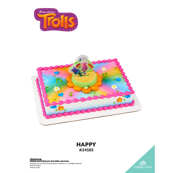 DreamWorks Trolls Happy The Magic of Cakes® Icing Only Page