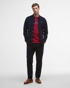 Ramsey Tailored Long-Sleeved Shirt Navy/Red