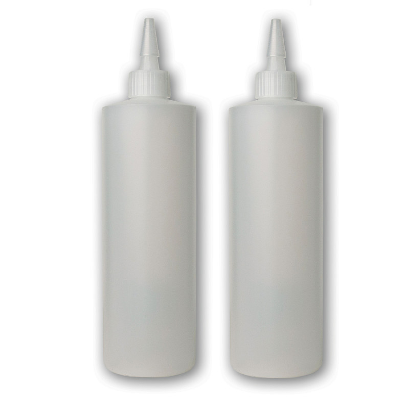 Plastic Squeeze Applicator Bottle, 16 oz, Pack of 2
