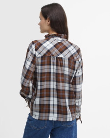 Violet Check Long-Sleeved Shirt 