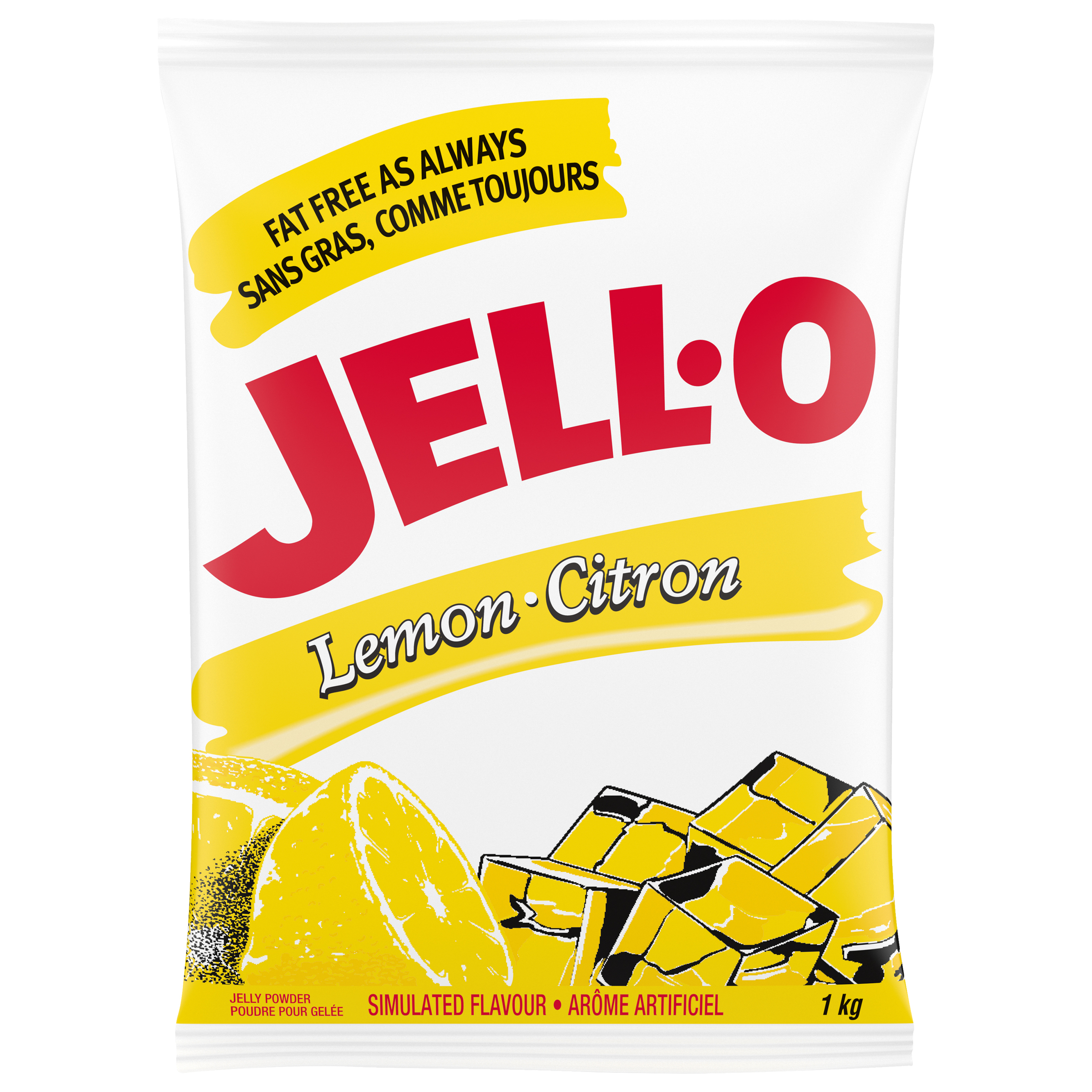 JELL-O poudre pour gelée Citron – 2 x 1 kg