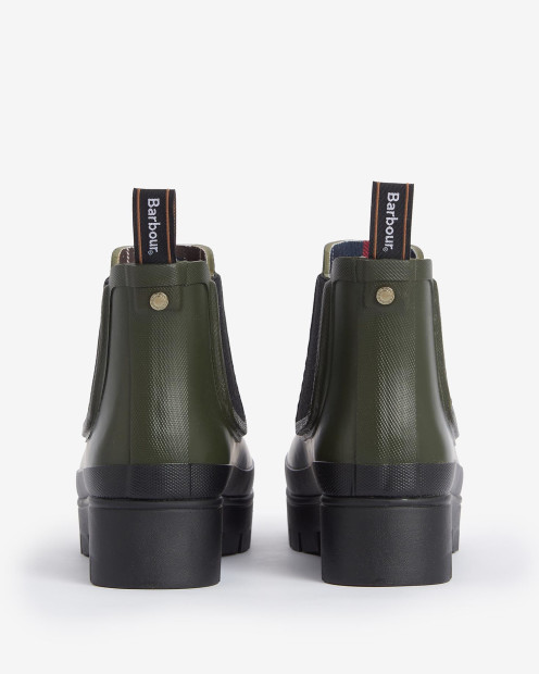 Halton Ankle Wellingtons Olive-Black