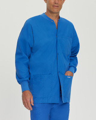 Landau Essentials Men&#8216;s 5-Pocket Warm-Up Scrub Jacket-Landau