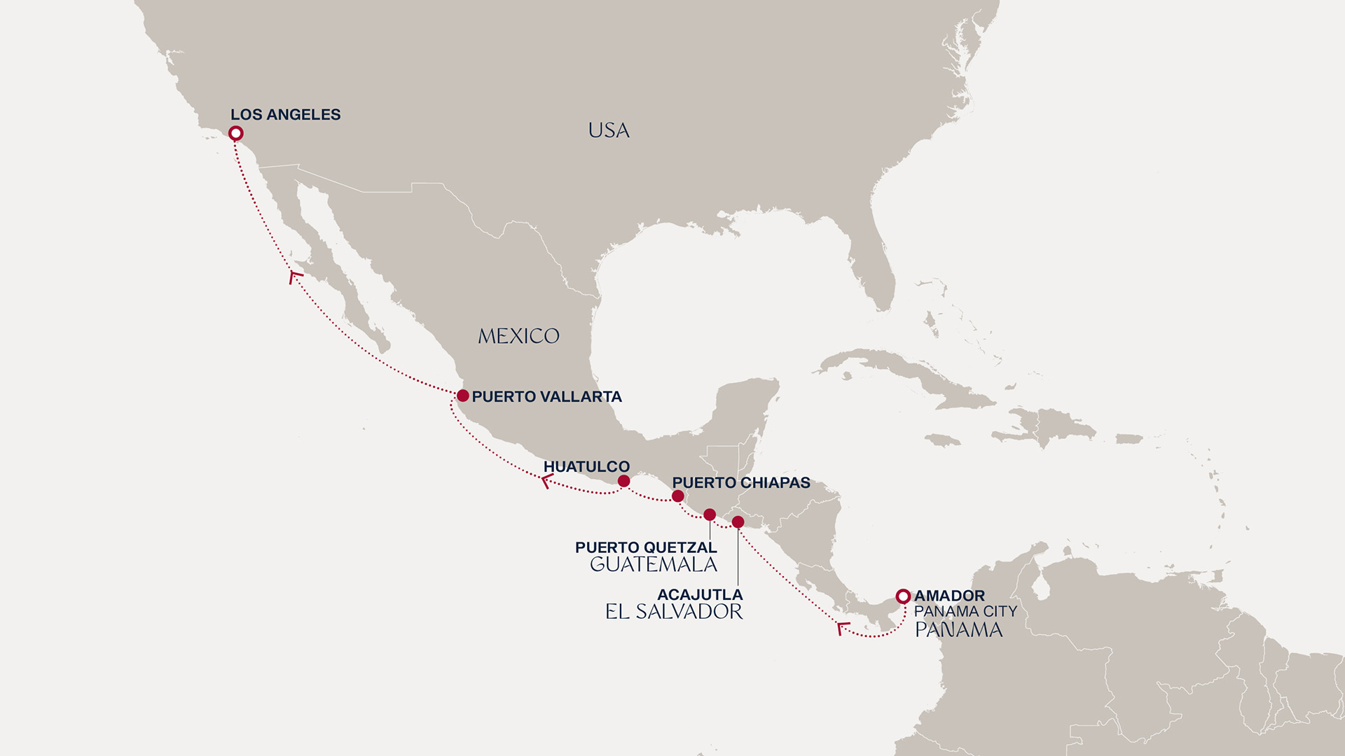 Itinerary map