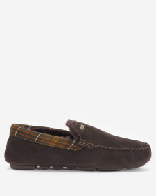 Monty Slippers Brown Suede
