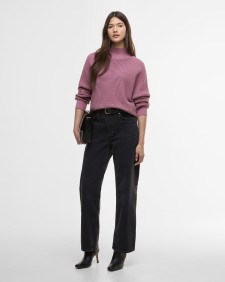 Kaia Funnel-Neck Jumper Raspberry