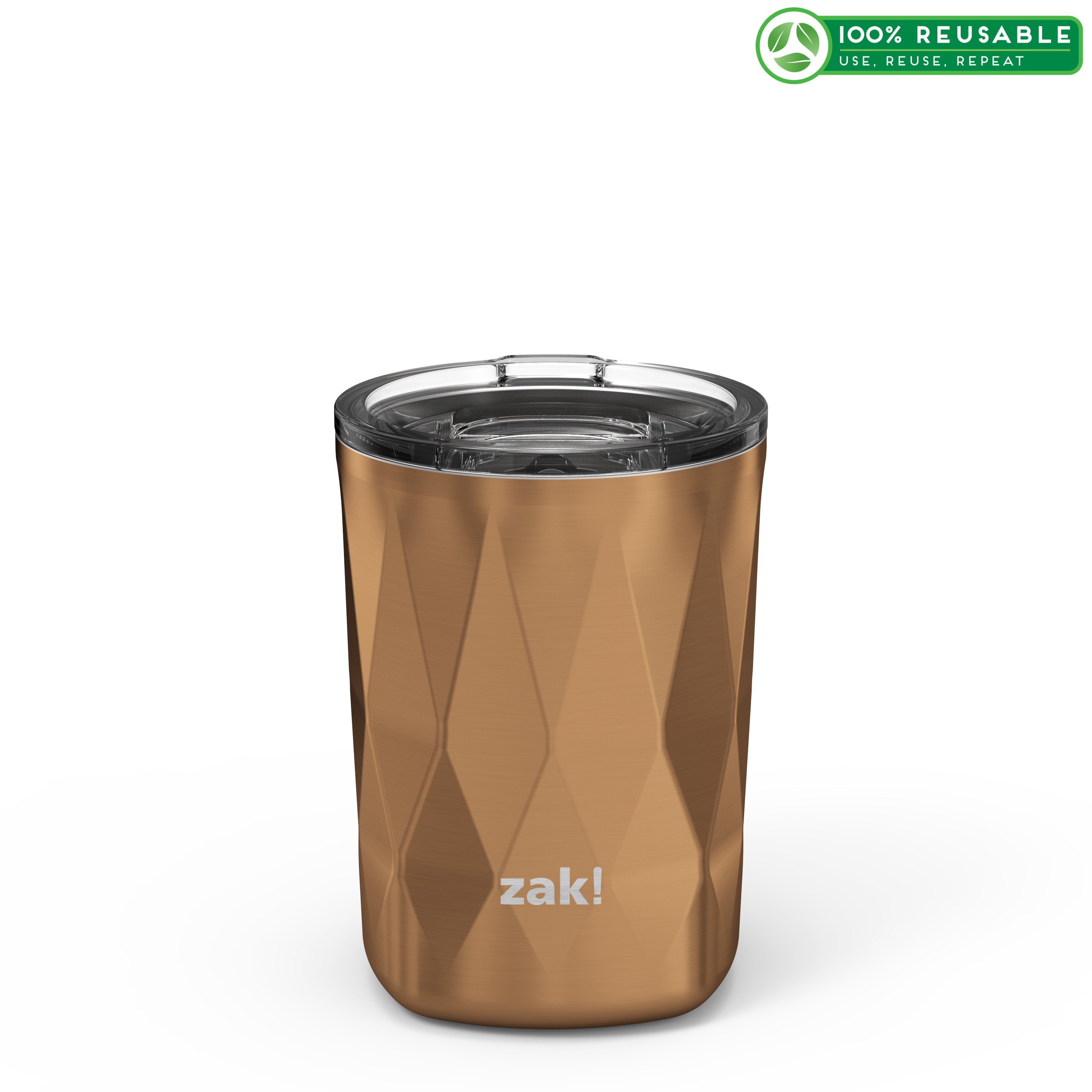 Fractal 13 ounce Vacuum Insulated Stainless Steel Tumbler, Copper slideshow image 1 Fractal 13 ounce Vacuum Insulated Stainless Steel Tumbler, Copper slideshow image 1