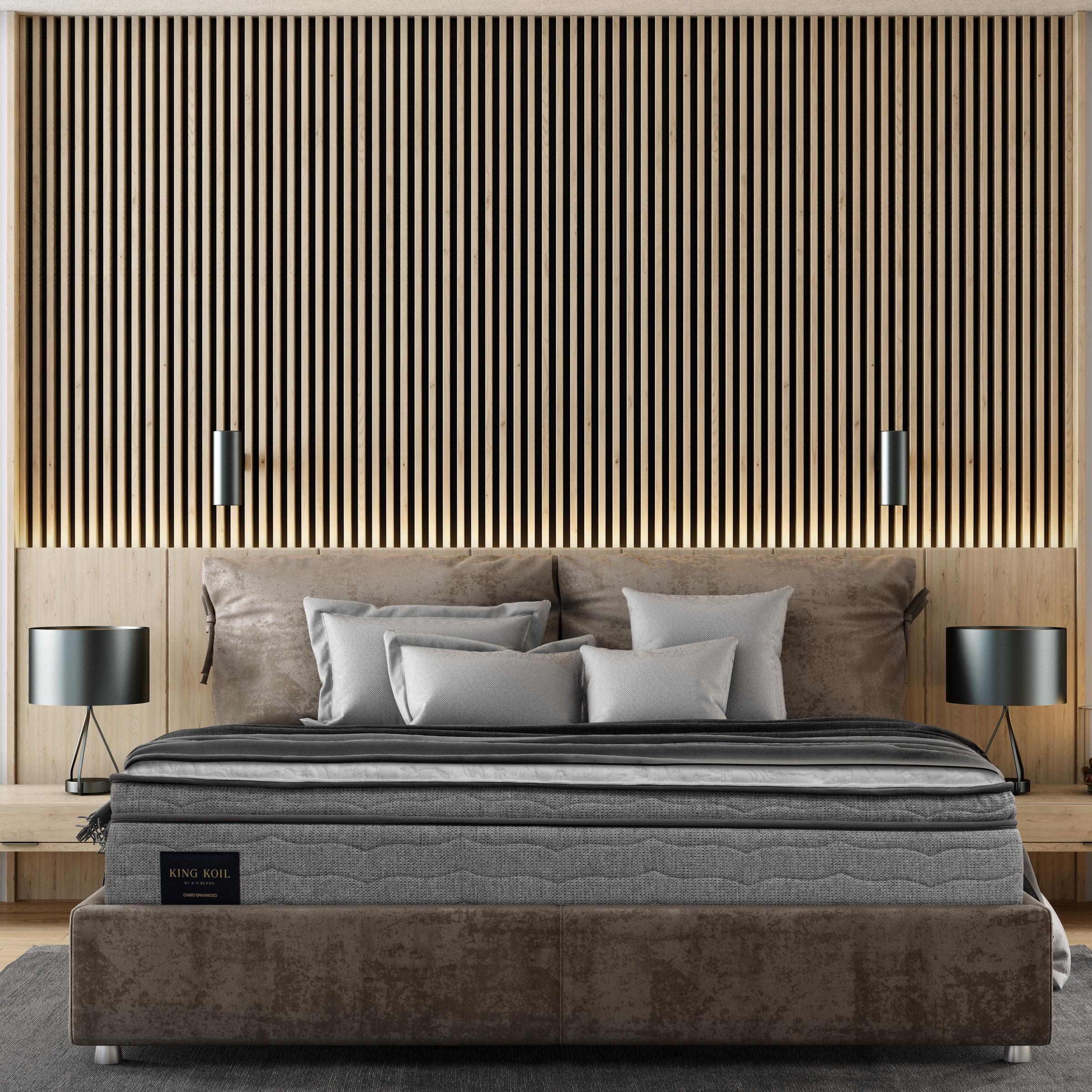 Lifestyle image of the  King Koil Chiro Enhanced Mattress, Firm from Forty Winks