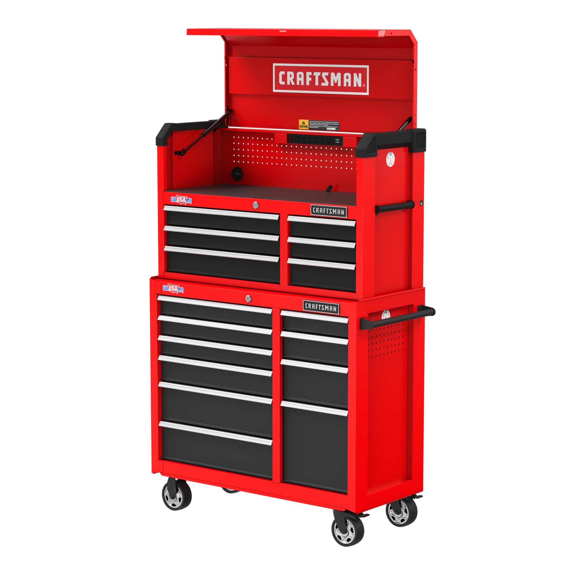 41 inch 10 drawer rolling tool cabinet with 41 inch 6 drawer tool chest.