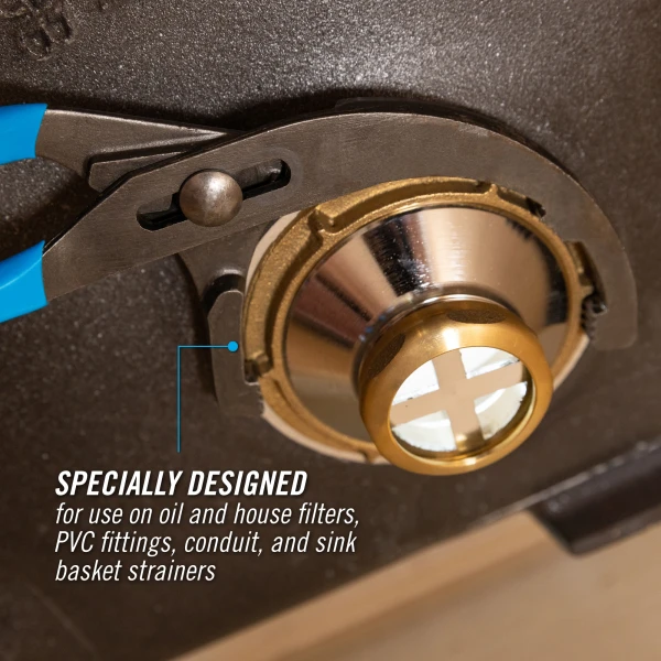 2012 12-inch Oil Filter/PVC Angled Head Pliers