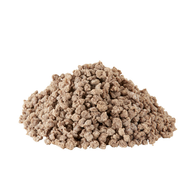 FONTANINI(r) Hamburger Topping, Cooked, Crumble, 70 pieces/ oz, 2/5 lb . C1C0 - Front Center Out of Package (Hi Res)