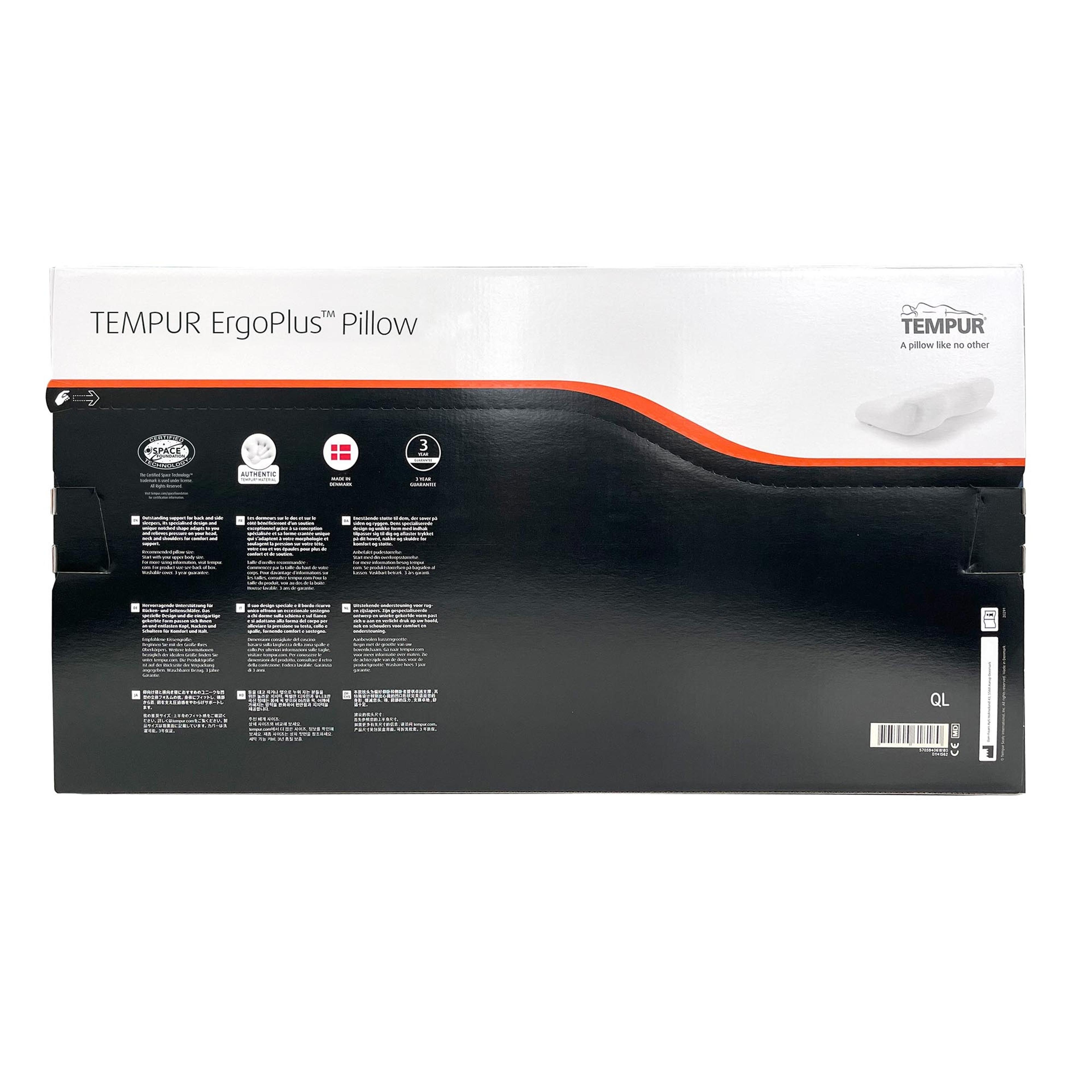 Product image of the  Tempur Ergoplus Pillow, White from Forty Winks