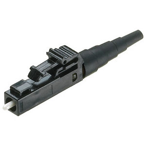 LC Fiber Optic Connector, Simplex, 50 µm Multimode, 1.6 mm, Black Boot