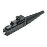 LC Fiber Optic Connector, Simplex, 50 µm Multimode, 1.6 mm, Black Boot
