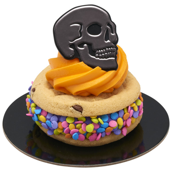 Metallic Skull Cupcake Rings