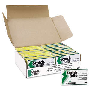 3M, Scotch-Brite, Medium Duty Scrub Sponge, Rectangle, 3.6"x6.1", Green