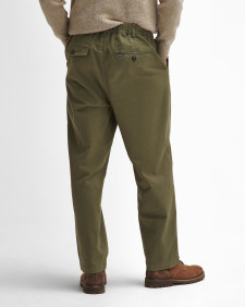 Pantaloni in tessuto stretch lavato dalla vestibilità comoda 
