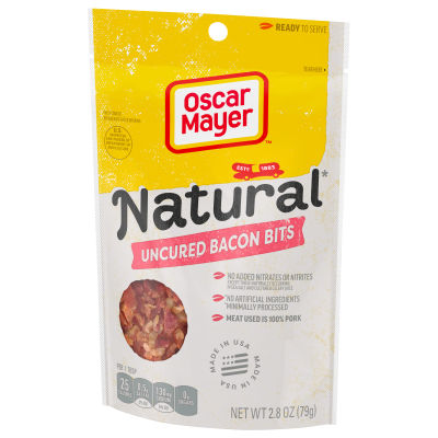 Oscar Mayer Natural Selects Ready to Serve Real Uncured Bacon Bits, 2.8 oz Bag