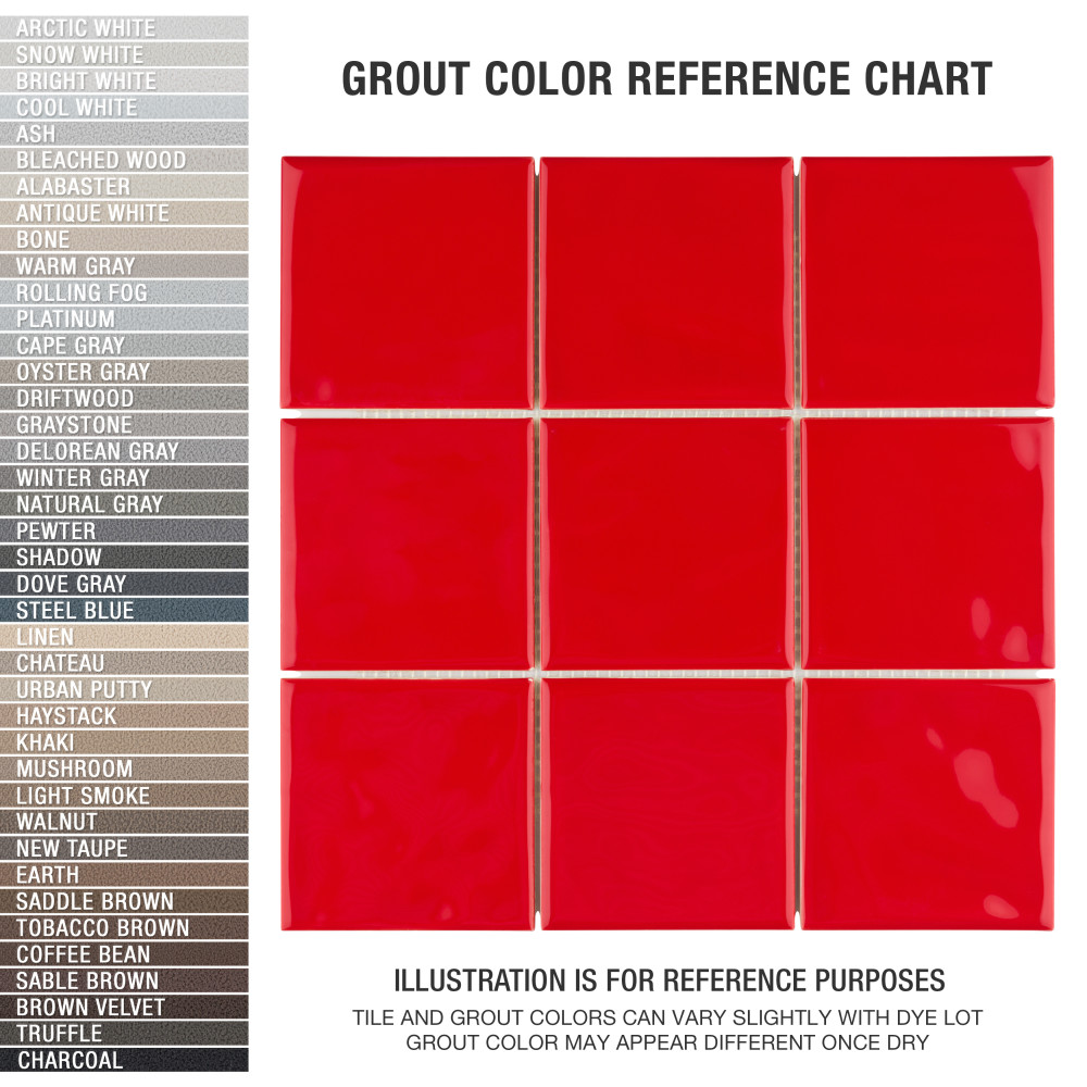 Sample – Twist Square Red Cherry Ceramic Mosaic Tile