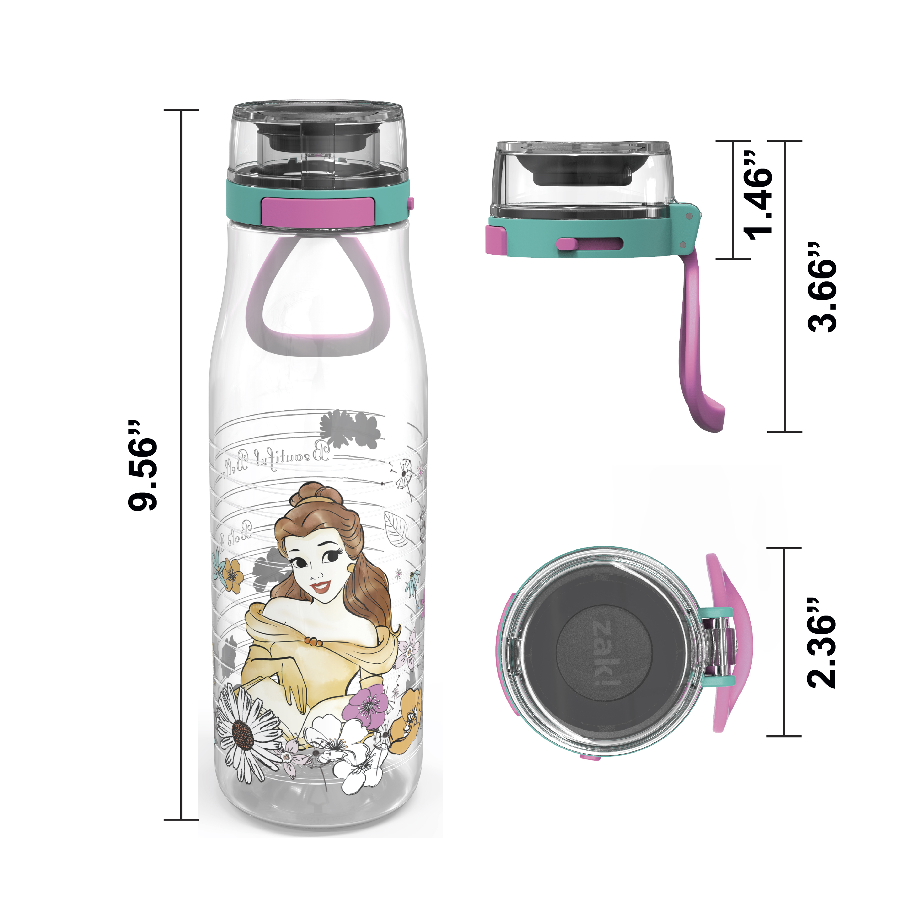Disney 25 ounce Water Bottle, Princess, 3-piece set slideshow image 10 Disney 25 ounce Water Bottle, Princess, 3-piece set slideshow image 10