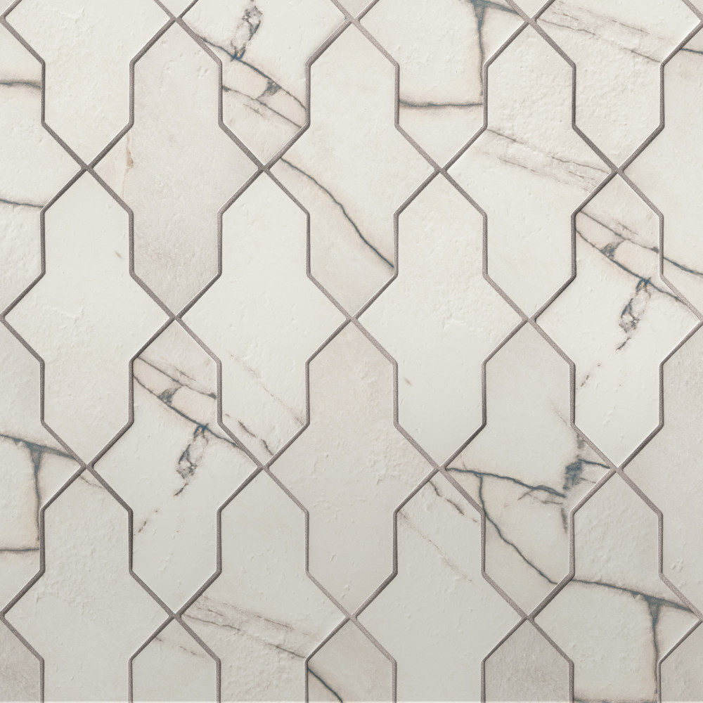 Istanbul Shield Day 2-3/8 in. x 8-1/4 in. Porcelain Floor and Wall Tile
