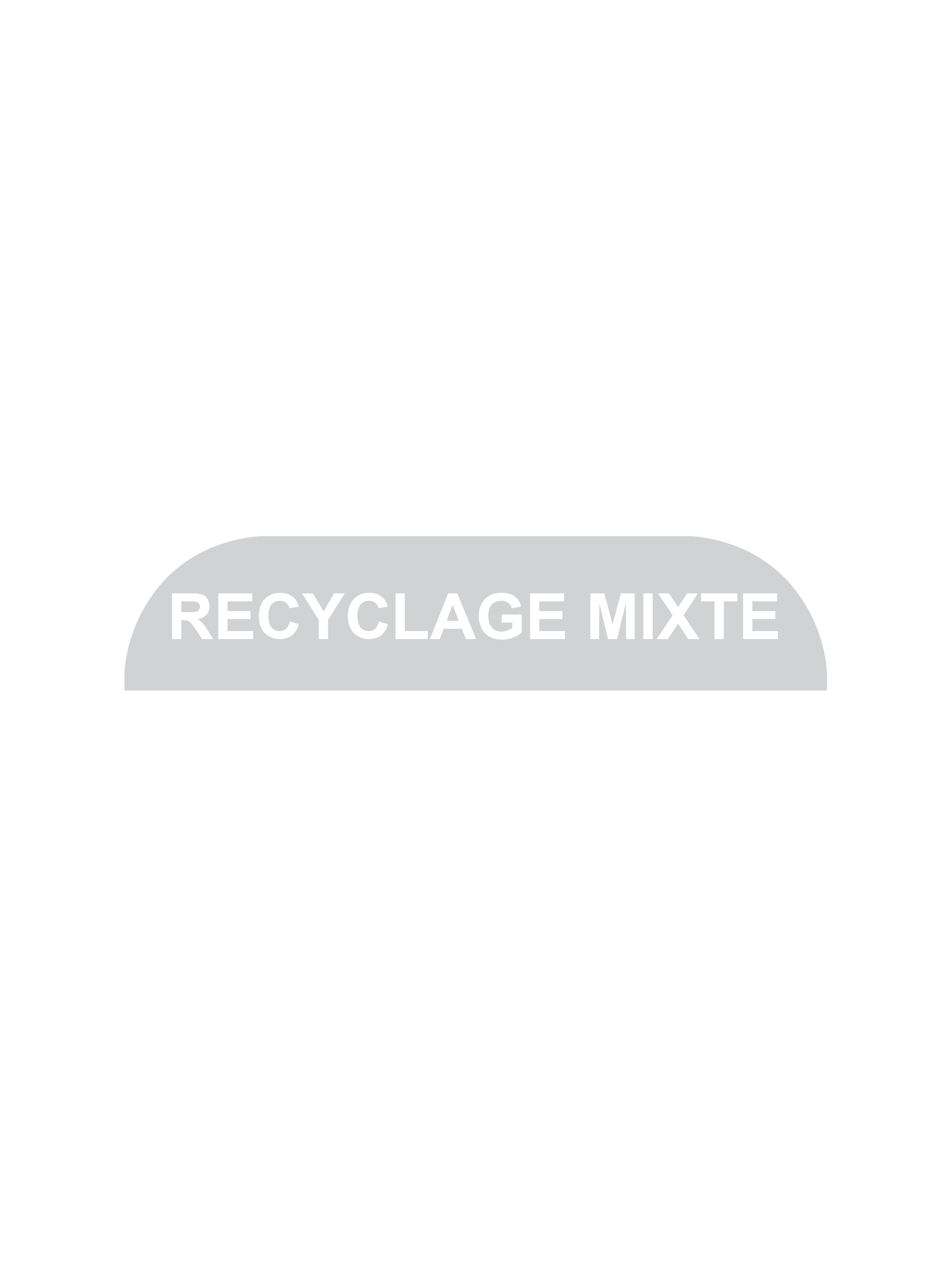 BILLI BOX – Label – Recyclage Mixte – Clear-White