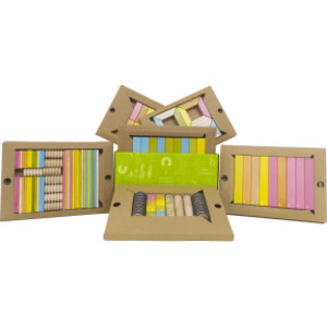 Classroom Mgnetic Wooden Block Kit, 130 Pieces