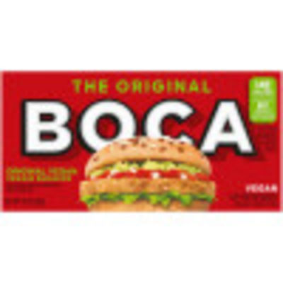 BOCA Original Vegan Veggie Burgers, 4 ct Box