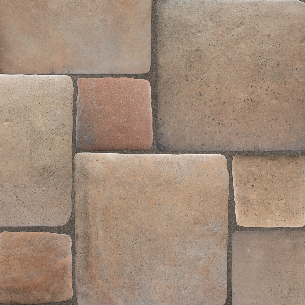 Benisa Marelle Teja with Cotto Taco 11-7/8 in. x 17-3/4 in. Porcelain Floor and Wall Tile