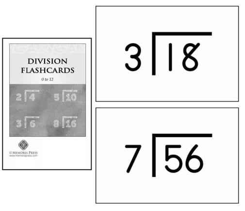Memoria Press Division Flashcards: 0 to 12