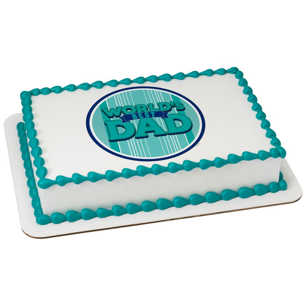 Image Cake Worlds Best Dad Round