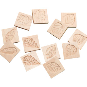 Match Me: Sensory Leaf Tiles, Set of 12