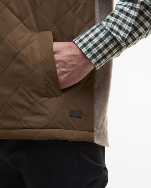 Shoveler Knitted Gilet Stone