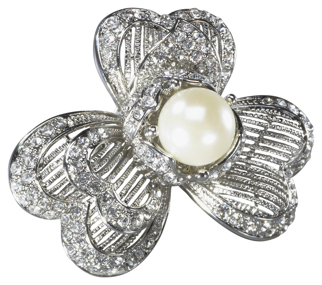 Petals Pearl Brooch 2 Diameter | DecoPac