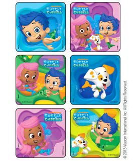 Sticker Disney® 75 per Roll Bubble Guppies 2-1/2 X 2-1/2 Inch