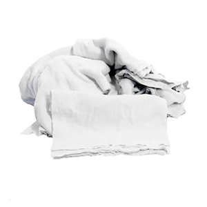 Bro-Tex, Reclaimed Flannel Diaper Unhemmed, 12"x12", White