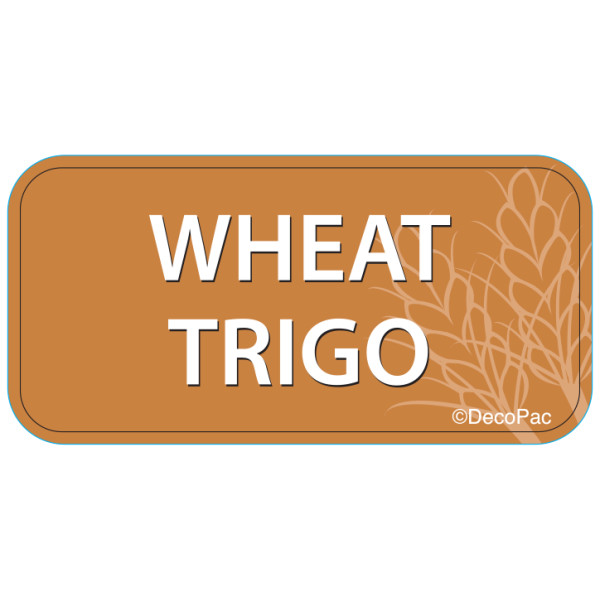 Wheat Label PhotoCake® Edible Image® Merchandising Label