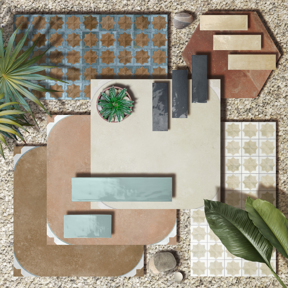 Tetuan Astre Terra Aqua 12-1/8 in. x 21-7/8 in. Porcelain Wall Tile