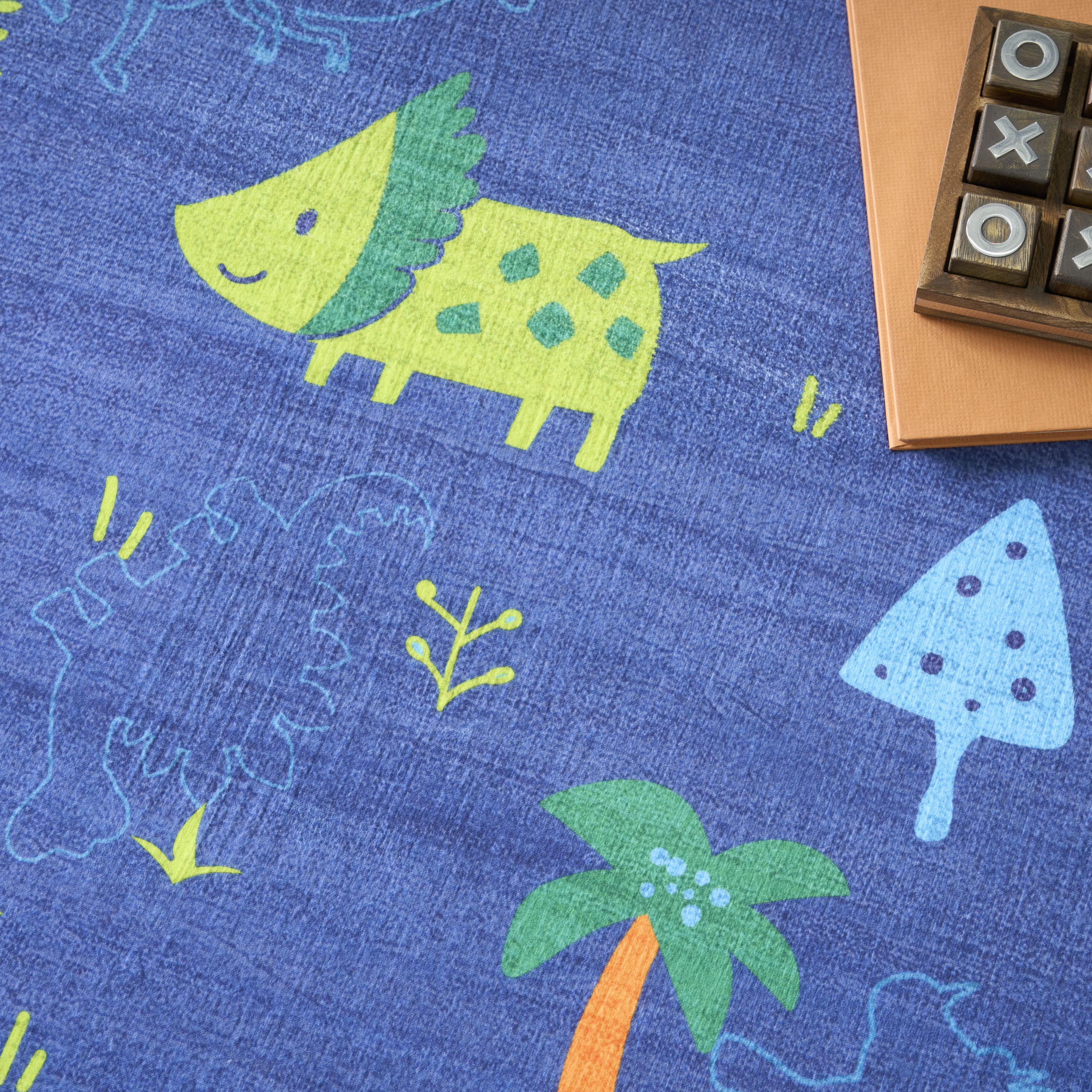 Nourison Imagination 3'5" x 5' Navy Multicolor Kids Indoor Rug