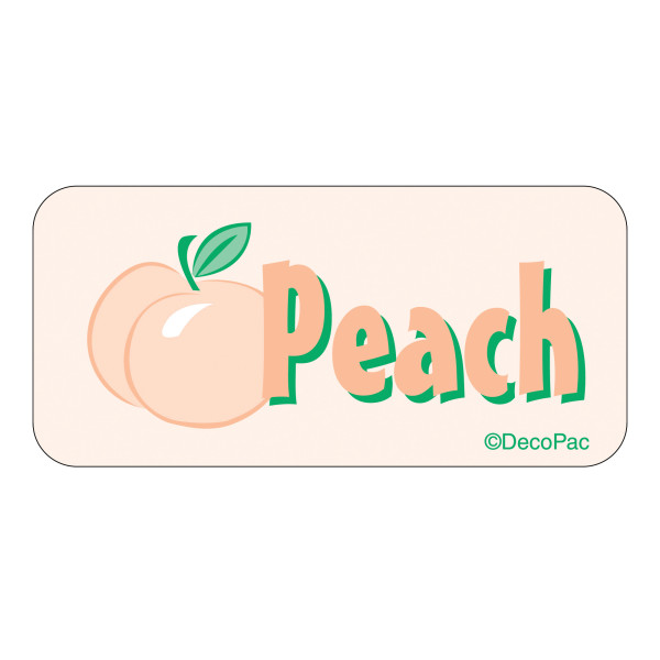 Peach Label PhotoCake® Edible Image® Merchandising Label