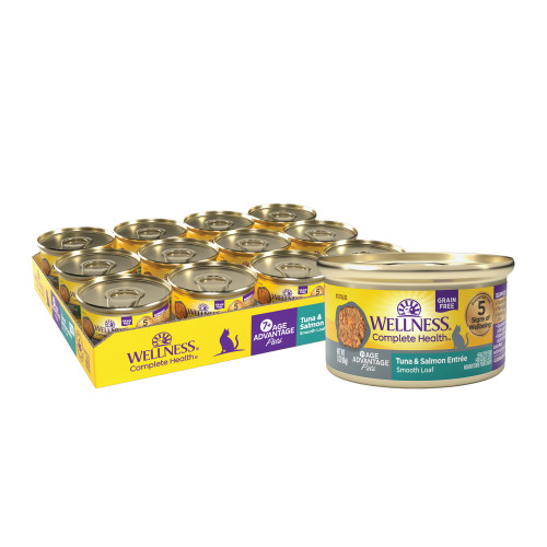 Wellness Complete Health Pate Age Advantage Tuna & Salmon Front packaging